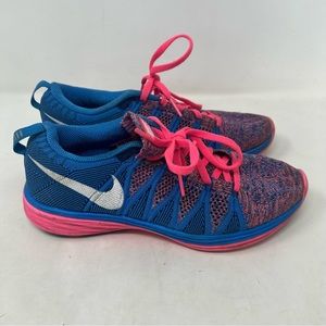 Nike Women's Blue and Pink Sneakers